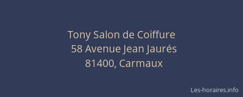 Tony Salon de Coiffure