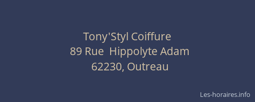 Tony'Styl Coiffure