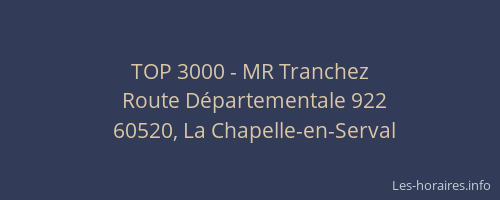 TOP 3000 - MR Tranchez