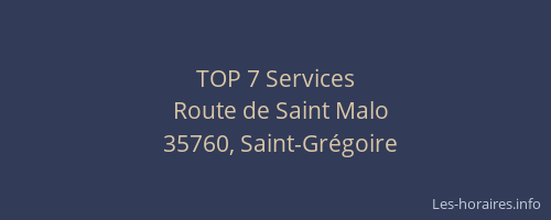 TOP 7 Services