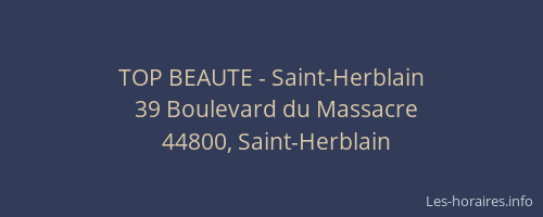 TOP BEAUTE - Saint-Herblain