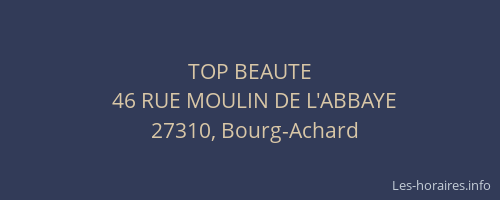 TOP BEAUTE