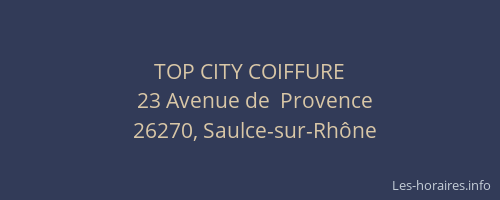 TOP CITY COIFFURE