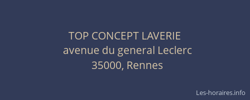 TOP CONCEPT LAVERIE