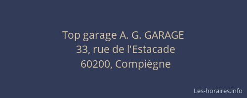 Top garage A. G. GARAGE