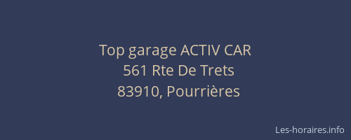 Top garage ACTIV CAR