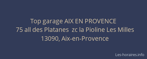 Top garage AIX EN PROVENCE