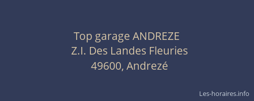 Top garage ANDREZE