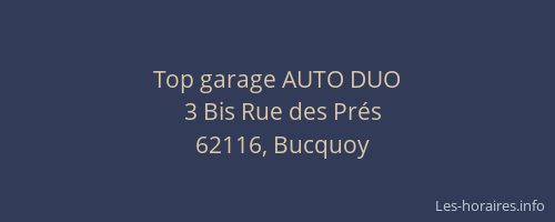 Top garage AUTO DUO