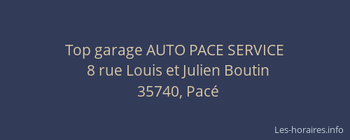 Top garage AUTO PACE SERVICE