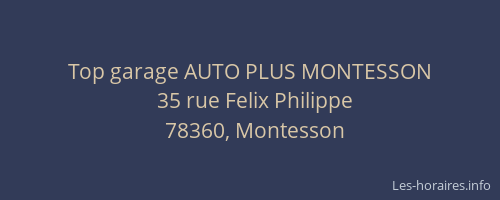 Top garage AUTO PLUS MONTESSON