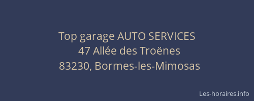 Top garage AUTO SERVICES