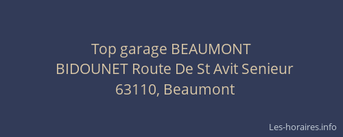 Top garage BEAUMONT