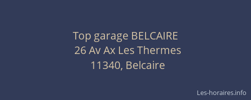 Top garage BELCAIRE