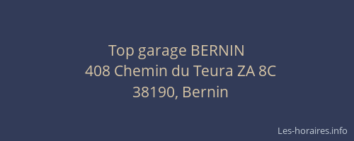 Top garage BERNIN