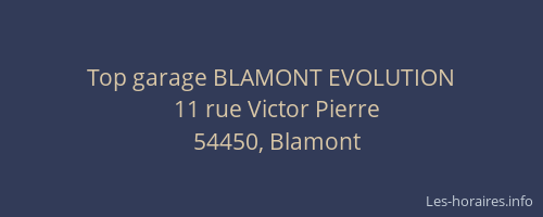 Top garage BLAMONT EVOLUTION