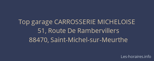 Top garage CARROSSERIE MICHELOISE