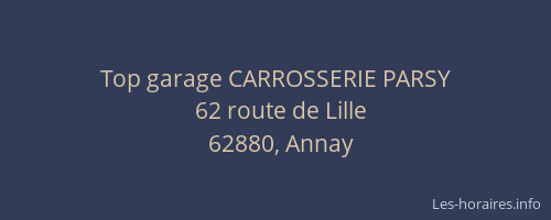 Top garage CARROSSERIE PARSY