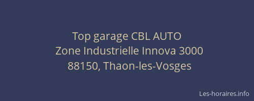 Top garage CBL AUTO
