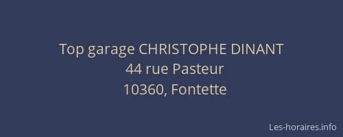 Top garage CHRISTOPHE DINANT