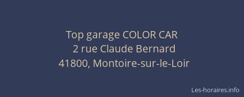 Top garage COLOR CAR