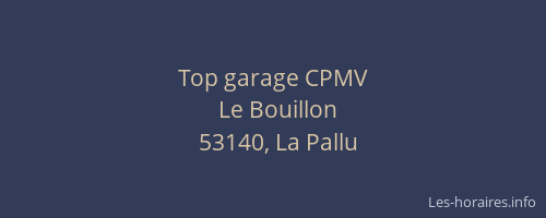 Top garage CPMV