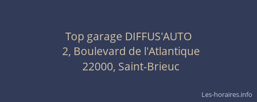 Top garage DIFFUS'AUTO