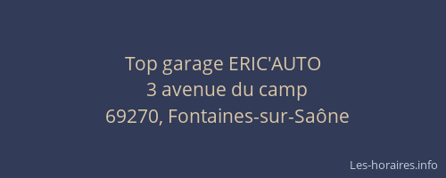 Top garage ERIC'AUTO