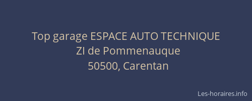 Top garage ESPACE AUTO TECHNIQUE