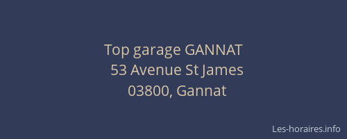 Top garage GANNAT
