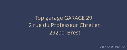 Top garage GARAGE 29