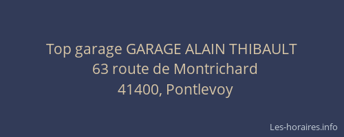 Top garage GARAGE ALAIN THIBAULT