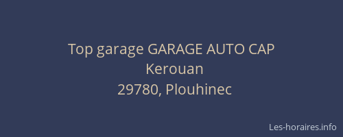 Top garage GARAGE AUTO CAP