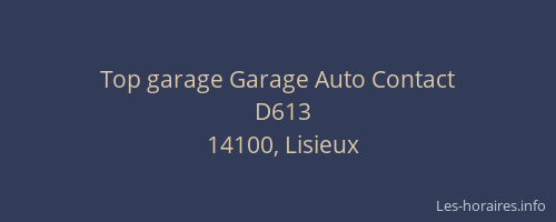 Top garage Garage Auto Contact