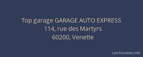 Top garage GARAGE AUTO EXPRESS