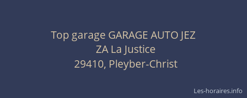 Top garage GARAGE AUTO JEZ