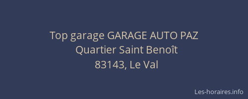 Top garage GARAGE AUTO PAZ