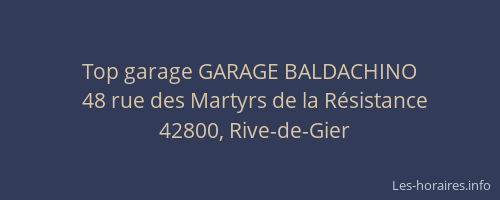 Top garage GARAGE BALDACHINO