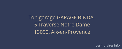 Top garage GARAGE BINDA