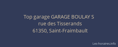 Top garage GARAGE BOULAY S