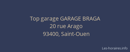 Top garage GARAGE BRAGA