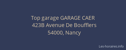 Top garage GARAGE CAER