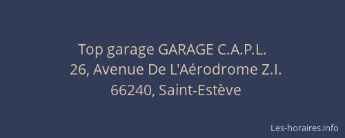 Top garage GARAGE C.A.P.L.