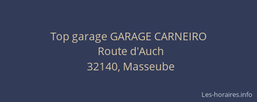 Top garage GARAGE CARNEIRO