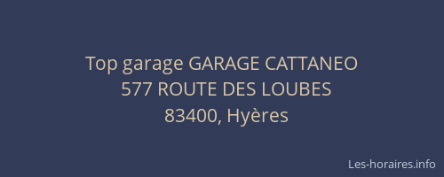 Top garage GARAGE CATTANEO