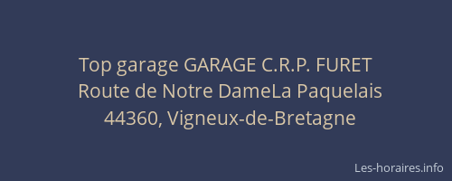 Top garage GARAGE C.R.P. FURET