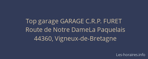 Top garage GARAGE C.R.P. FURET