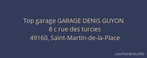 Top garage GARAGE DENIS GUYON