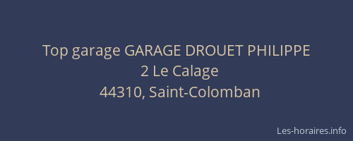 Top garage GARAGE DROUET PHILIPPE