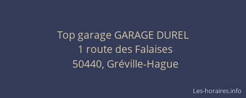 Top garage GARAGE DUREL